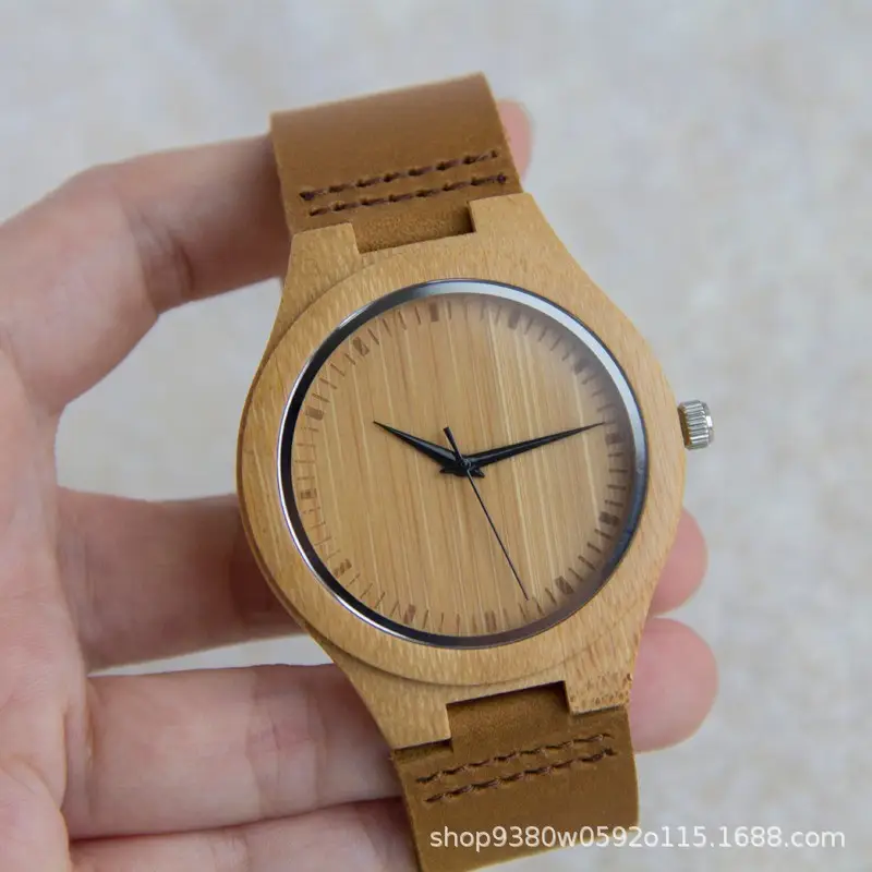 Classic Wooden Belt Watch for Men Women Black Pointer - Image 8