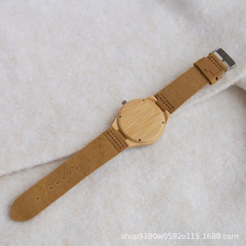 Classic Wooden Belt Watch for Men Women Black Pointer - Image 9