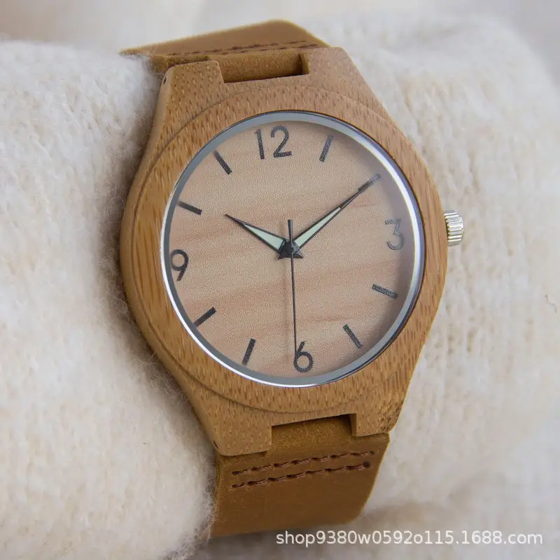 Classic Wooden Belt Watch for Men Women Brown - Image 3