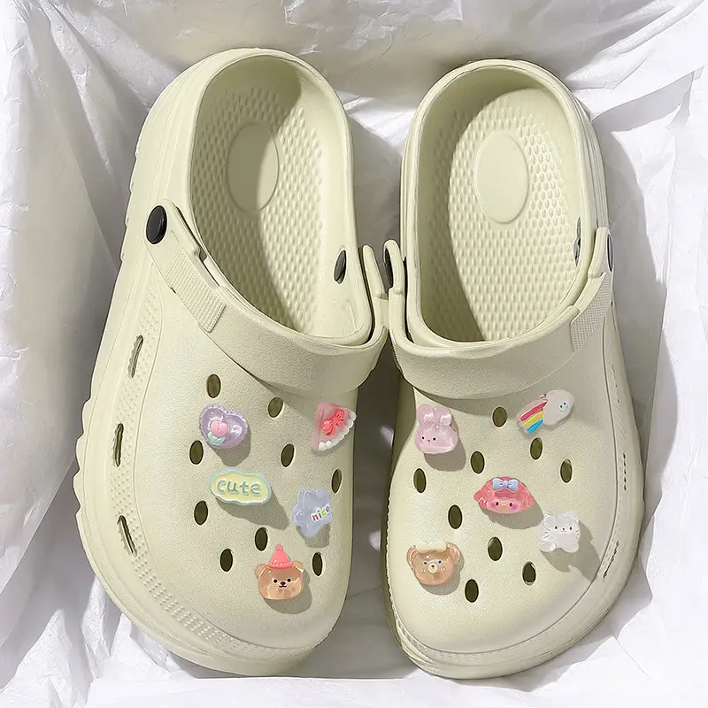 Croc Shoes Women's Outer Wear Summer Eva Thick Sole Heightening Beach 2025 New Summer Slippers Women's Wholesale - Image 11