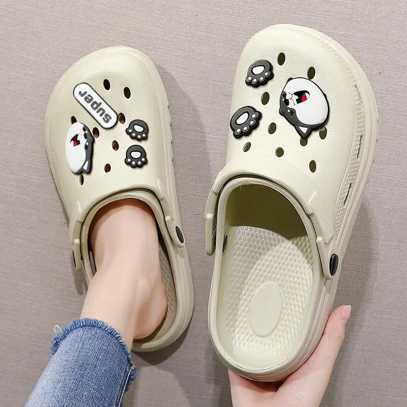 Croc Shoes Women's Outer Wear Summer Eva Thick Sole Heightening Beach 2025 New Summer Slippers Women's Wholesale - Image 12