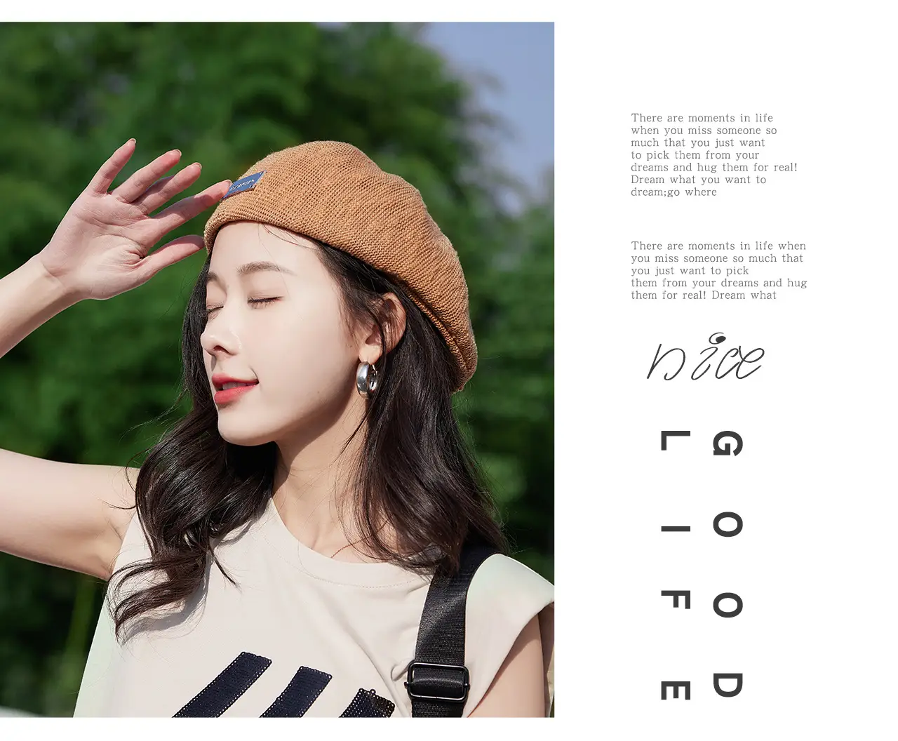 Women Korean Style Forward Hat with Metal Label — feature 17