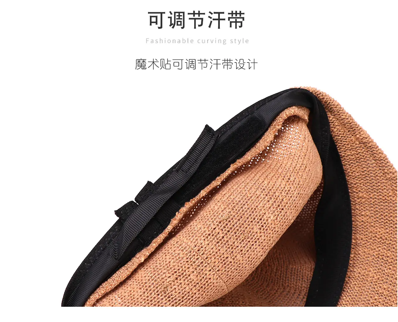 Women Korean Style Forward Hat with Metal Label — feature 8