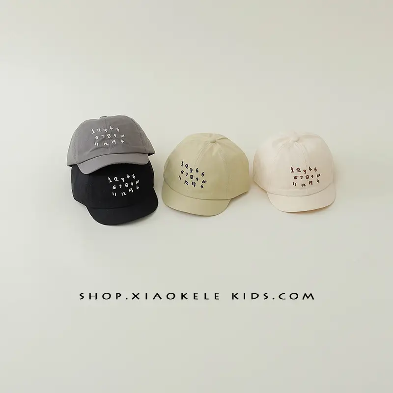 Baby's White Embroidered Baseball Cap - Image 10