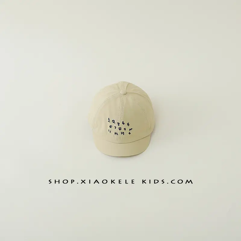Baby's White Embroidered Baseball Cap - Image 3
