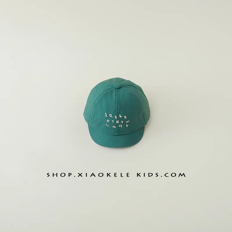 Baby's White Embroidered Baseball Cap - Image 4