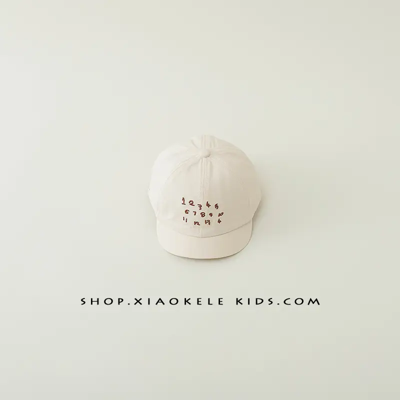 Baby's White Embroidered Baseball Cap - Image 7