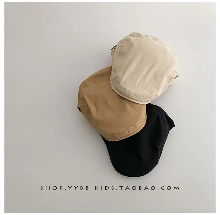 Black Duck Tongue Beret for Boys Girls Summer Hat — feature 12