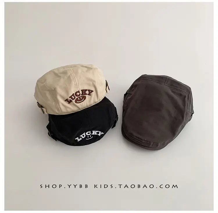 Black Duck Tongue Beret for Boys Girls Summer Hat — feature 8