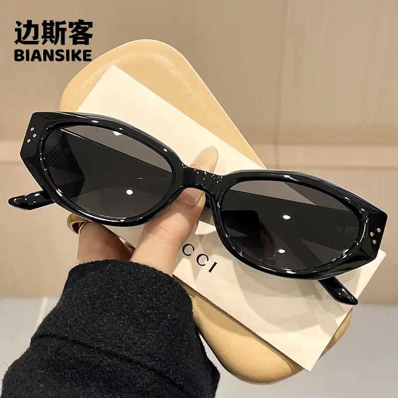 Cat-Eye Sunglasses Black Polarized Men Women - Image 7
