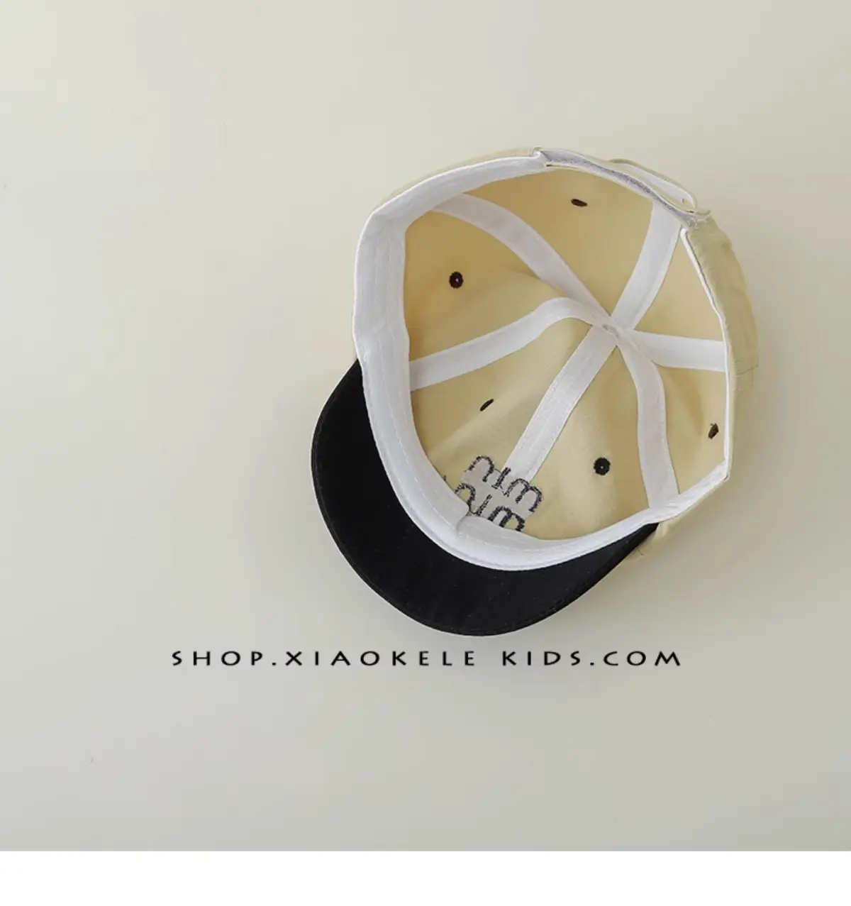 Kids Baseball Caps Black Brown Mini Letter Embroidered β feature 12
