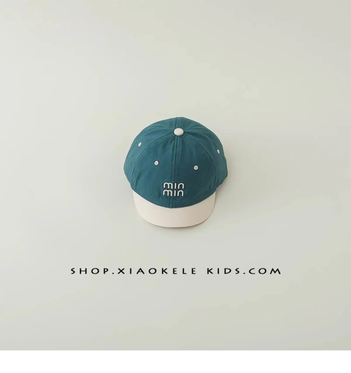 Kids Baseball Caps Black Brown Mini Letter Embroidered β feature 17