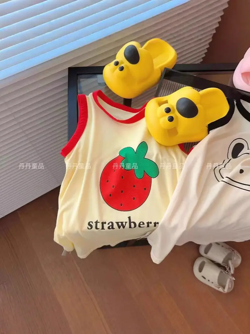 Girls Modal Home Dress Baby dress Girls Summer Princess Dress Girls Sleeveless Vest Nightdress Thin