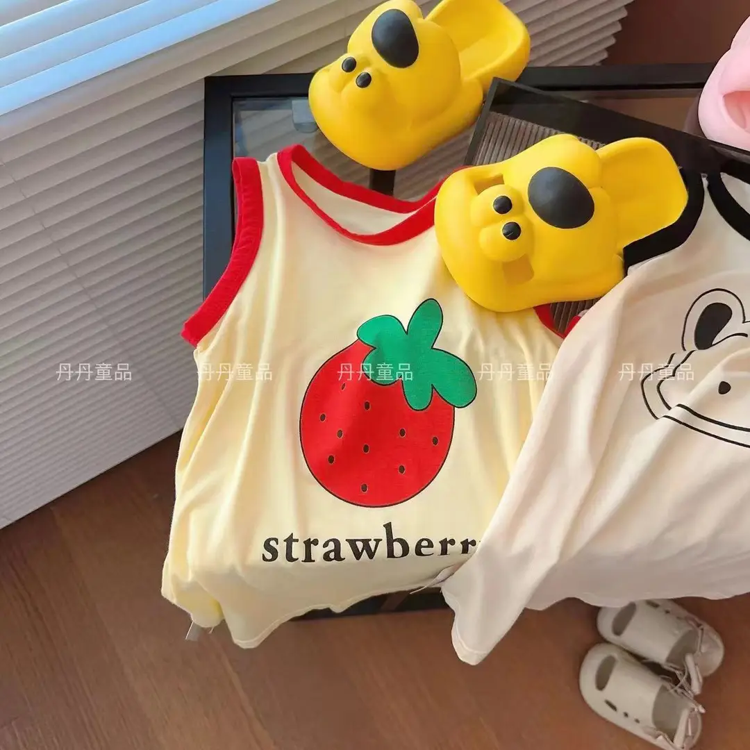 Girls Modal Home Dress Baby dress Girls Summer Princess Dress Girls Sleeveless Vest Nightdress Thin — feature 13