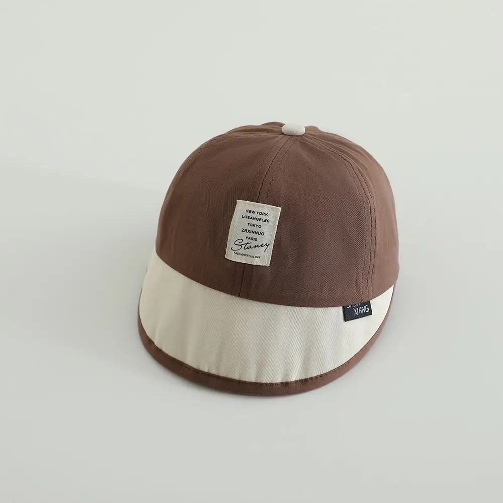 Baby Cap Beige Brown Soft Bristle Summer Sun Hat - Image 3