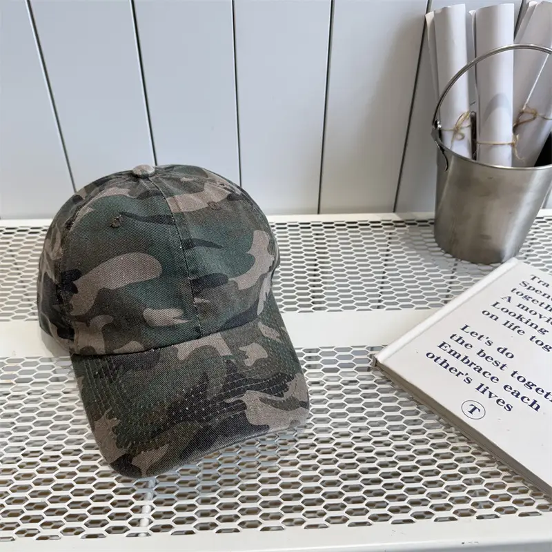 Women Camouflage Curved Eave Cap Sunscreen Baseball Cap - Image 2