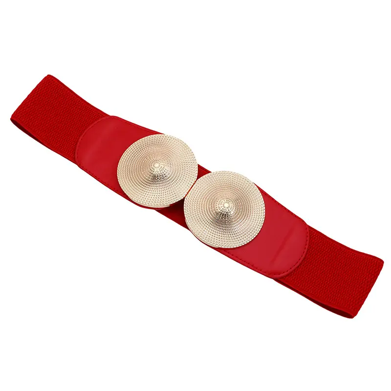 Women's Decorative Elastic Waist Buckles Belt - Image 3