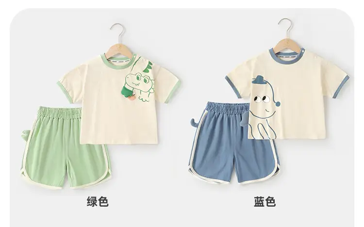 Kaka Panda Boys Summer T-Shirt Shorts Set — feature 12