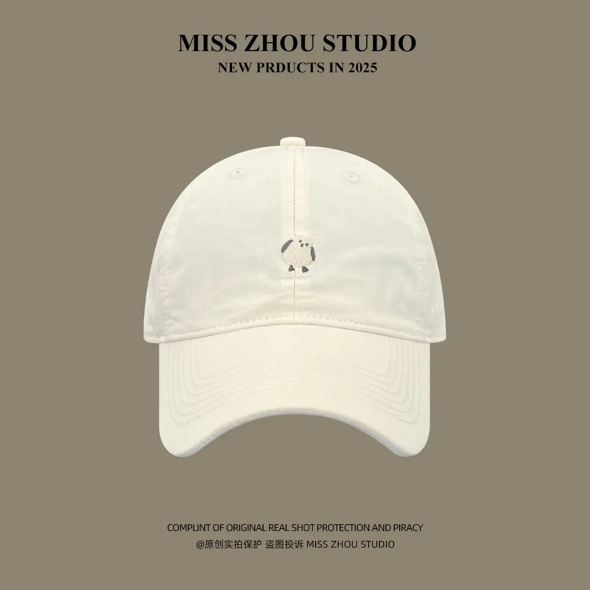 Miss Zhou Bird Cap for Girls Women Tan 2025 - Image 10