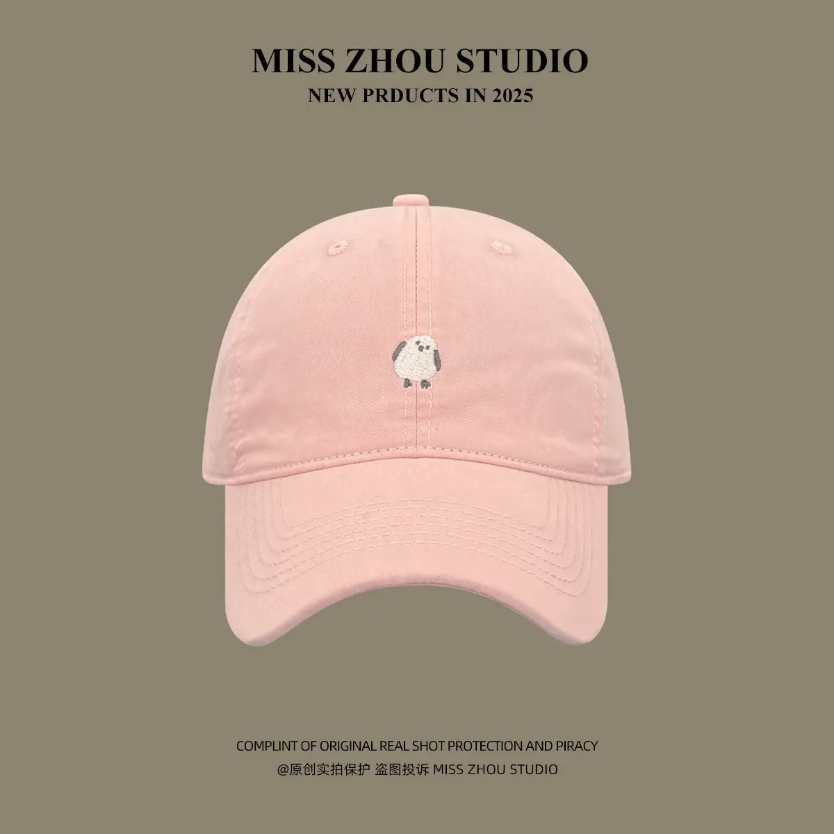 Miss Zhou Bird Cap for Girls Women Tan 2025 - Image 11