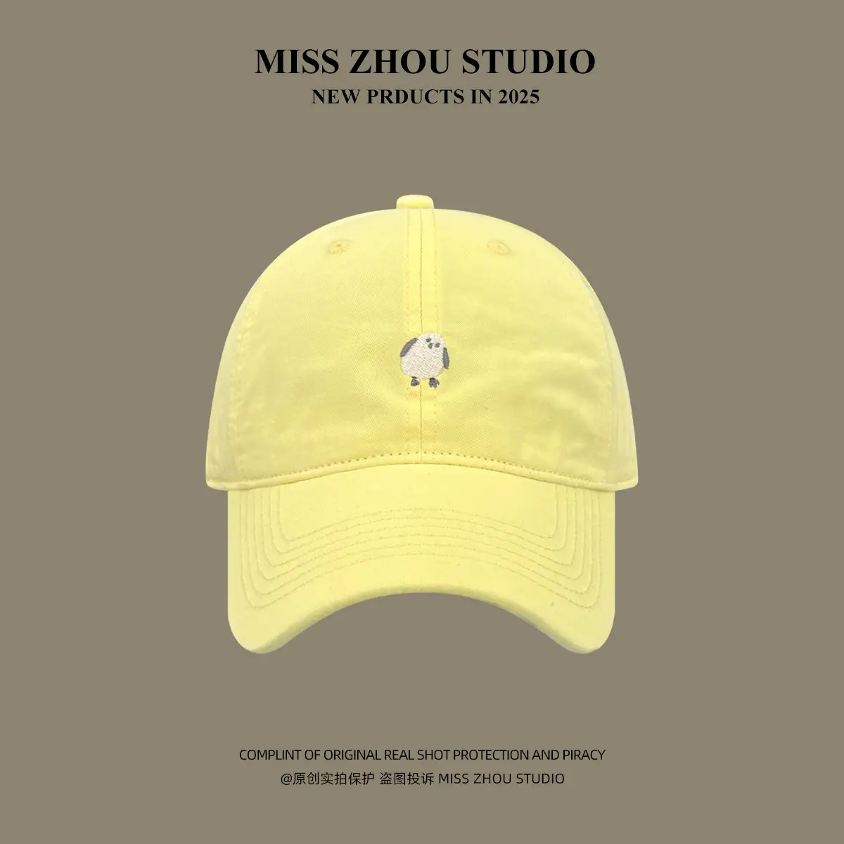 Miss Zhou Bird Cap for Girls Women Tan 2025 - Image 3