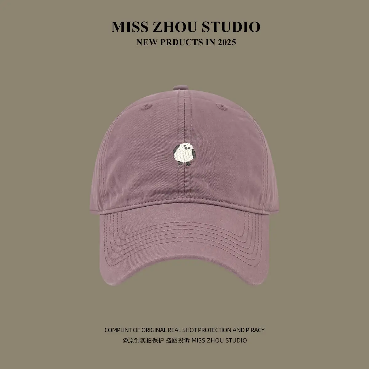 Miss Zhou Bird Cap for Girls Women Tan 2025 - Image 5