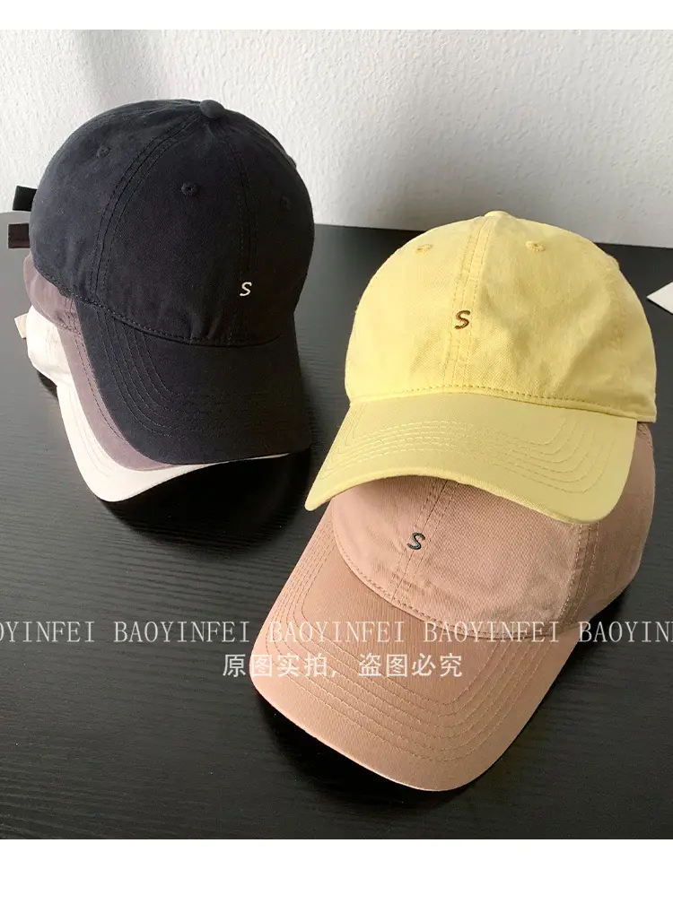 Letter Pink Baseball Cap Women Soft Wide Brim — feature 8