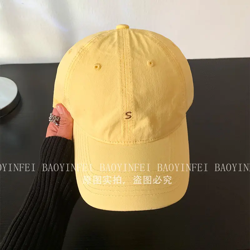 Letter Pink Baseball Cap Women Soft Wide Brim - Image 2