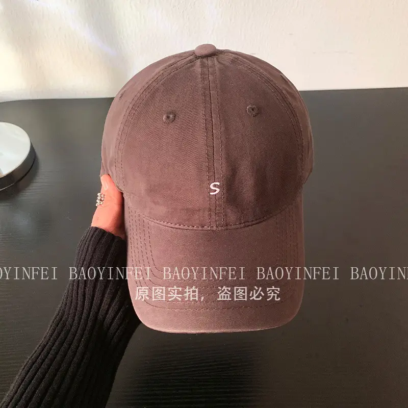 Letter Pink Baseball Cap Women Soft Wide Brim - Image 6