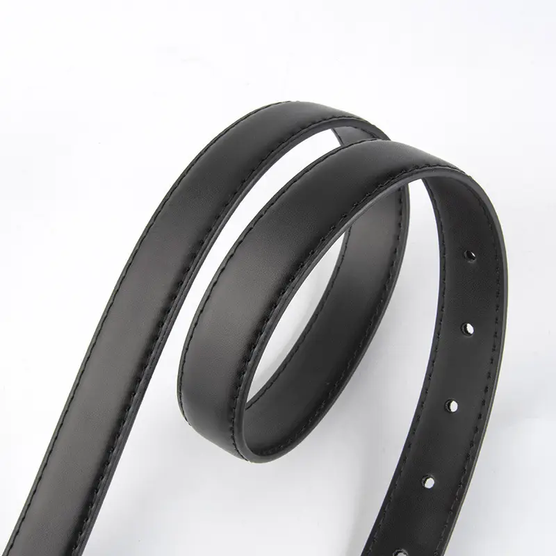 Light Brown Embossed Buckle Leather Belt for Women - Image 25