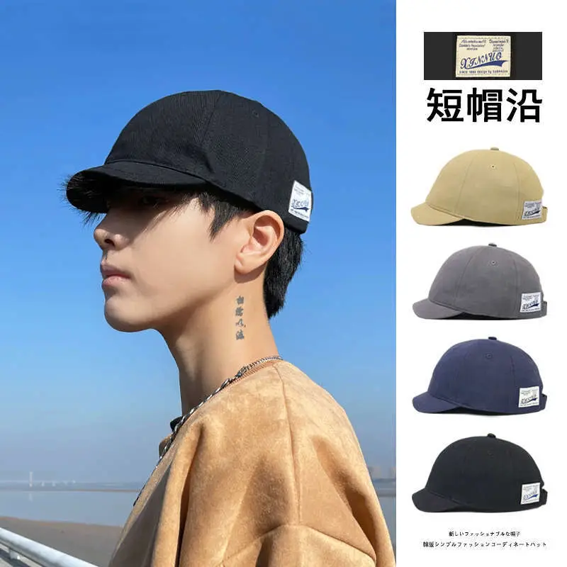 Men's Short Brim Cap Korean Style Baseball Cap - Image 7