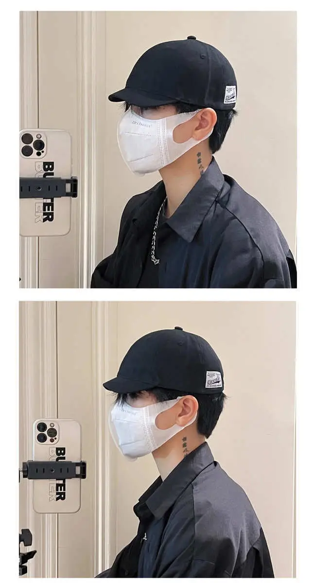 Men's Short Brim Cap Korean Style Baseball Cap — feature 5