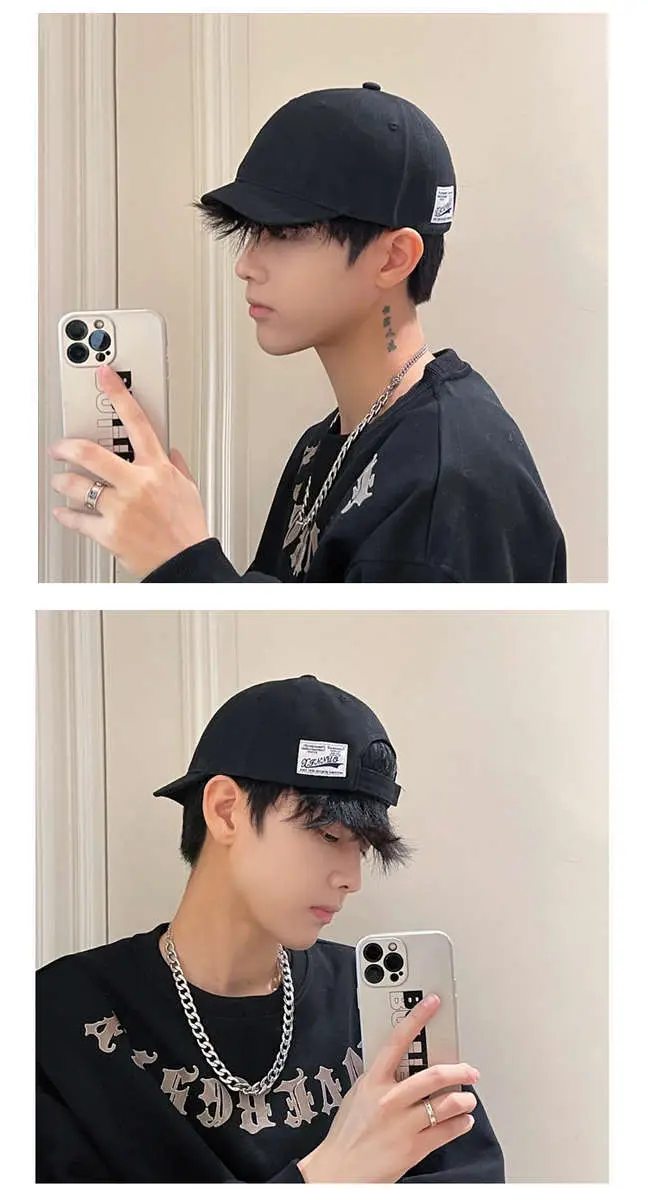 Men's Short Brim Cap Korean Style Baseball Cap — feature 6