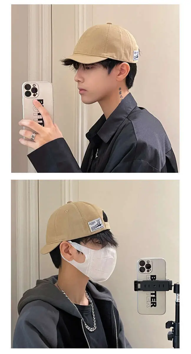Men's Short Brim Cap Korean Style Baseball Cap — feature 9