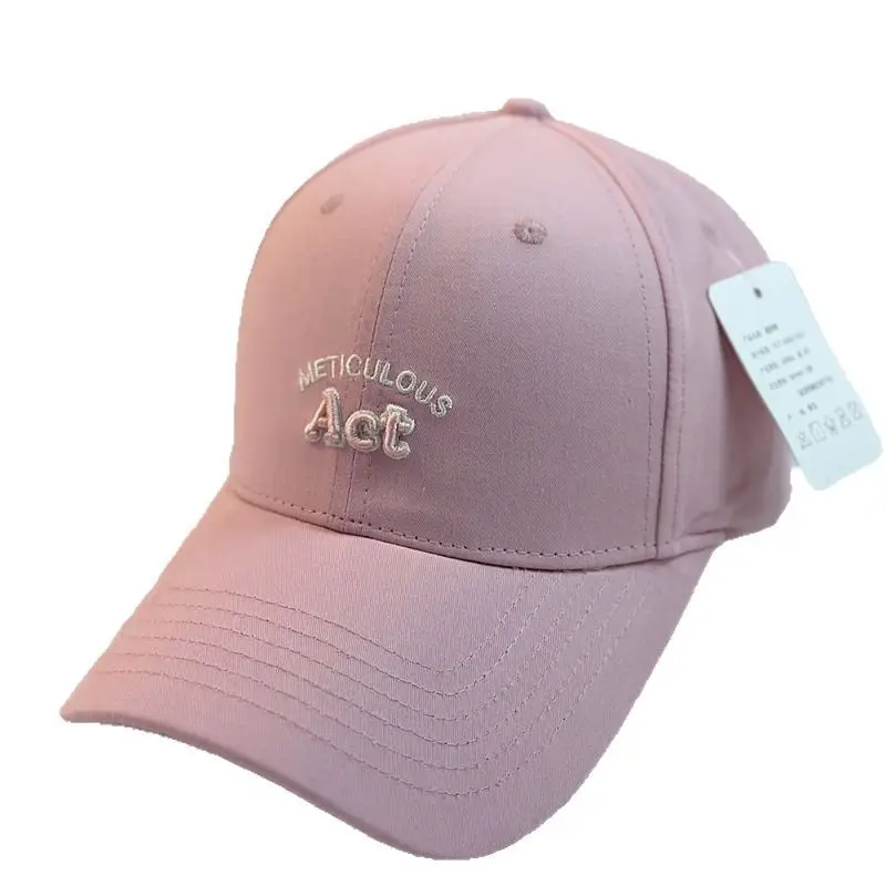Pink Embroidered Baseball Cap for Women All Season - Image 13
