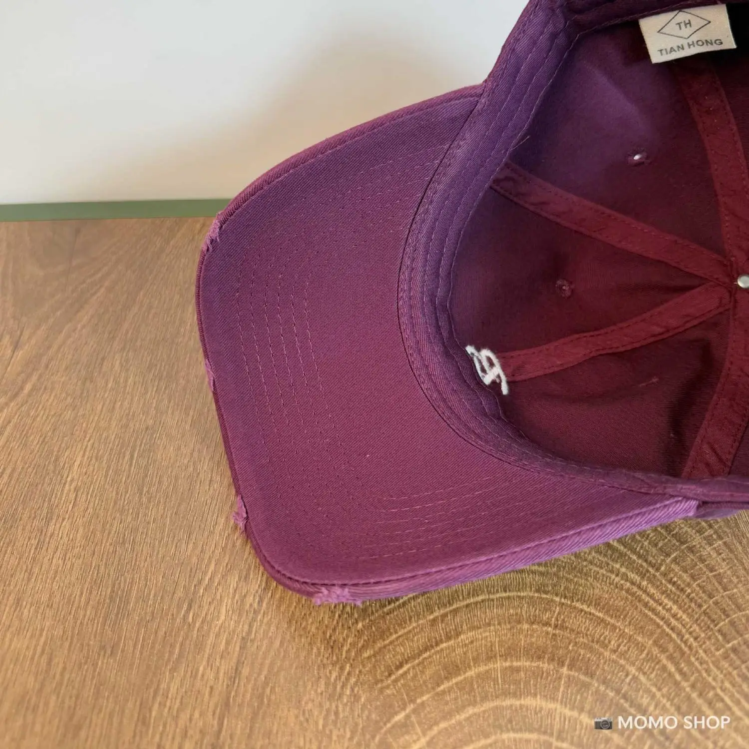 Vintage B-Brave Gray Baseball Cap with Wide Brim — feature 24