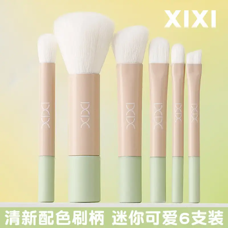 Xixi 6-Piece Mini Makeup Brush Set for Beginners - Image 5