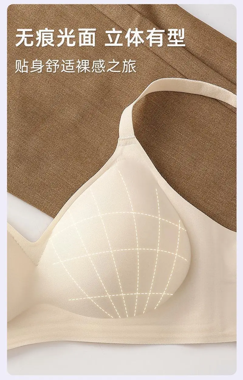 Underwear Girl's Small Chest Gathering Upper Support Anti-sagging Soft Support Anti-outward Expansion Non-steel Rings Collapsed Auxilary Breast Show Large Bra — feature 8