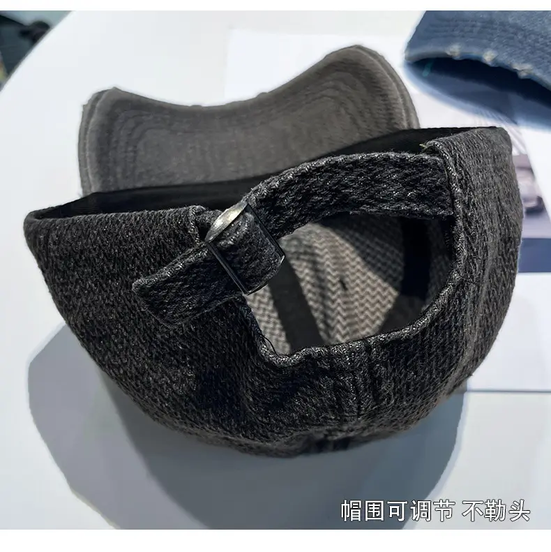 Vintage Letter Embroidered Denim Cap for Men Women — feature 12