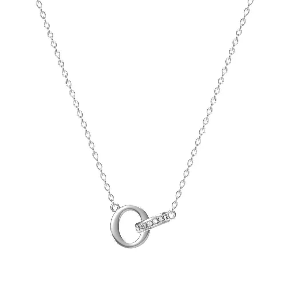 26-Letter Diamond Encrusted Necklace for Women - Image 15