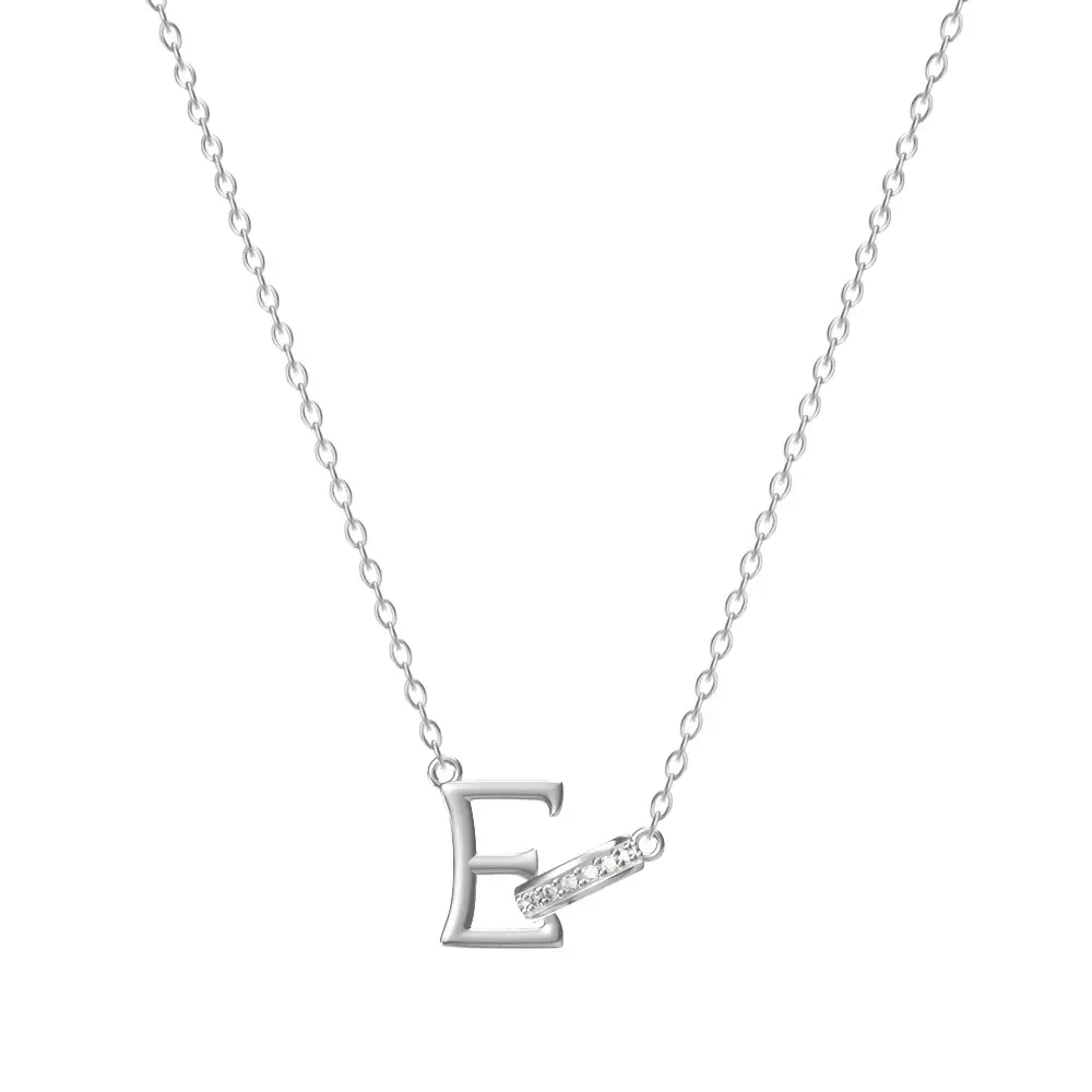26-Letter Diamond Encrusted Necklace for Women - Image 5