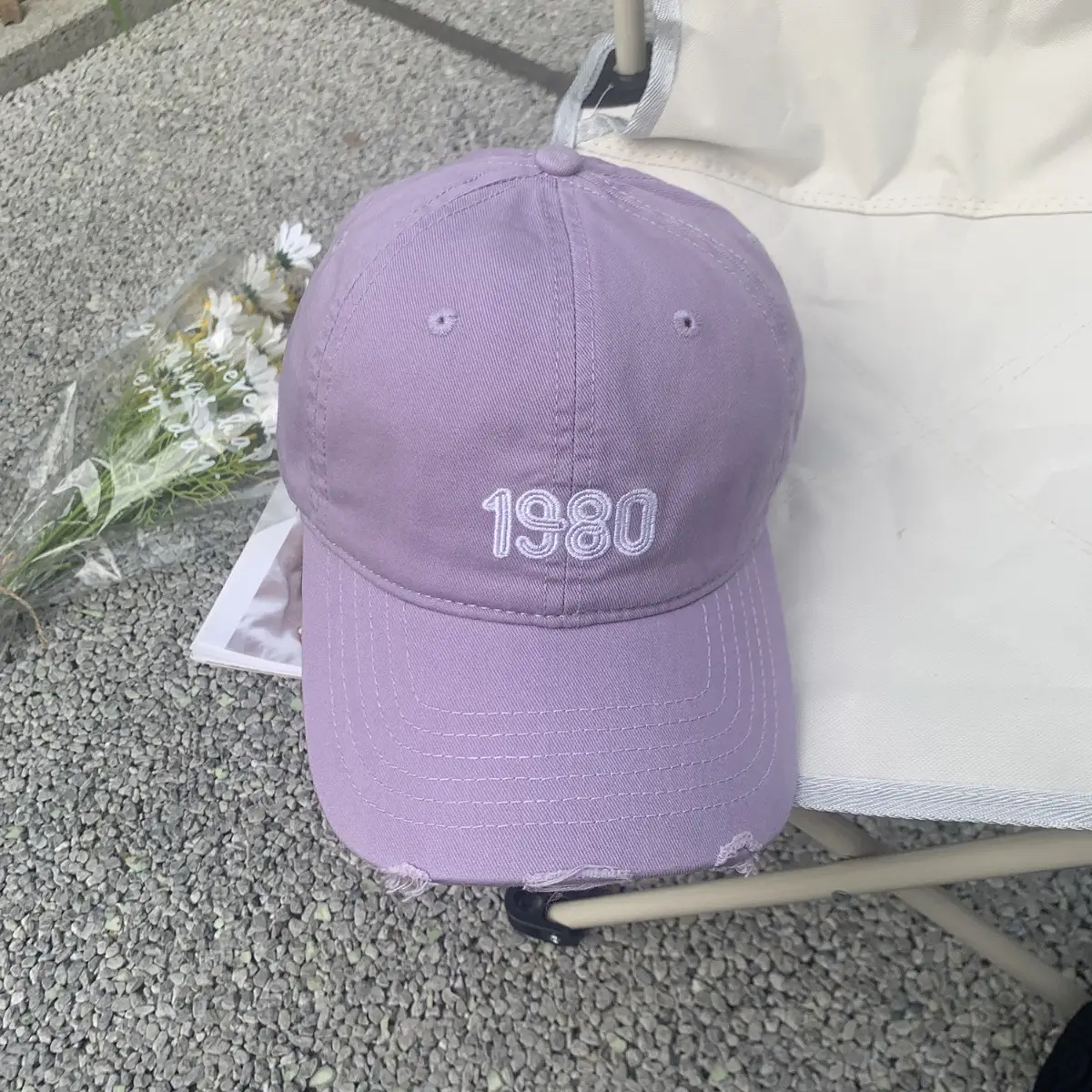 Women Men Summer Black Embroidered Cap 1980 - Image 9