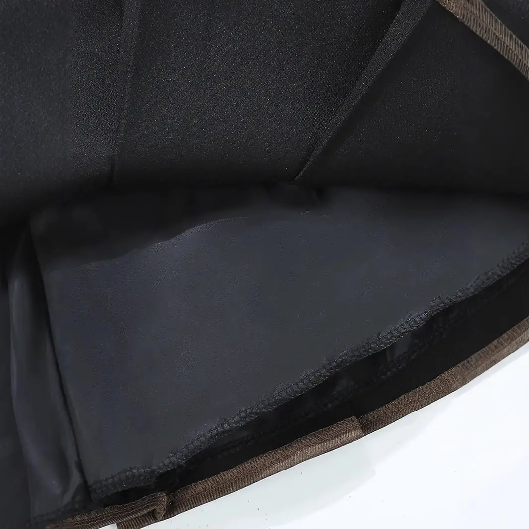 Black Pleated Skirt With Belt High Waist 2025 - Image 8