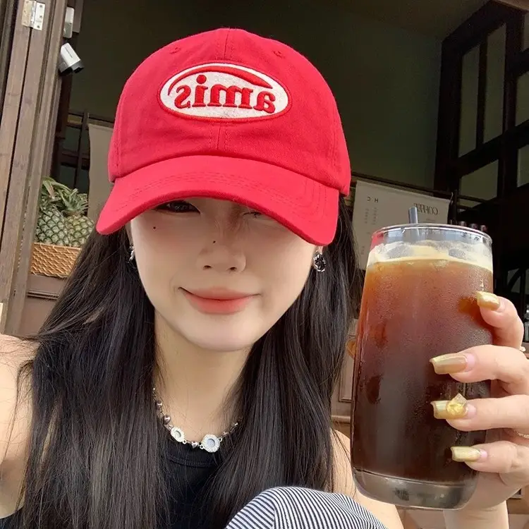 Korean Ins Hat for Women Spring Autumn Casual Embroidered Cap - Image 9