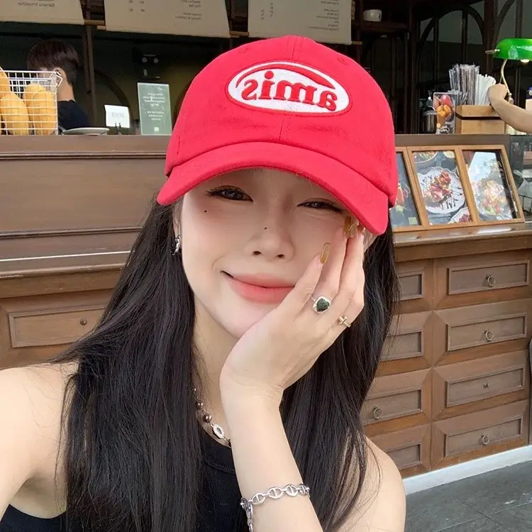 Korean Ins Hat for Women Spring Autumn Casual Embroidered Cap - Image 11