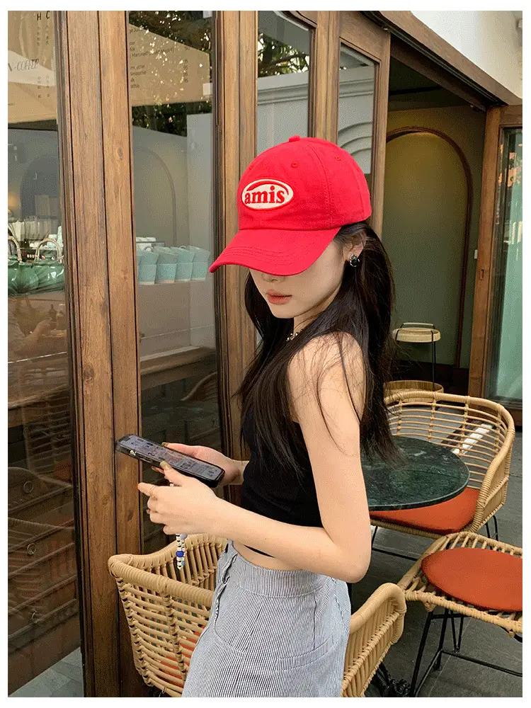 Korean Ins Hat for Women Spring Autumn Casual Embroidered Cap — feature 2