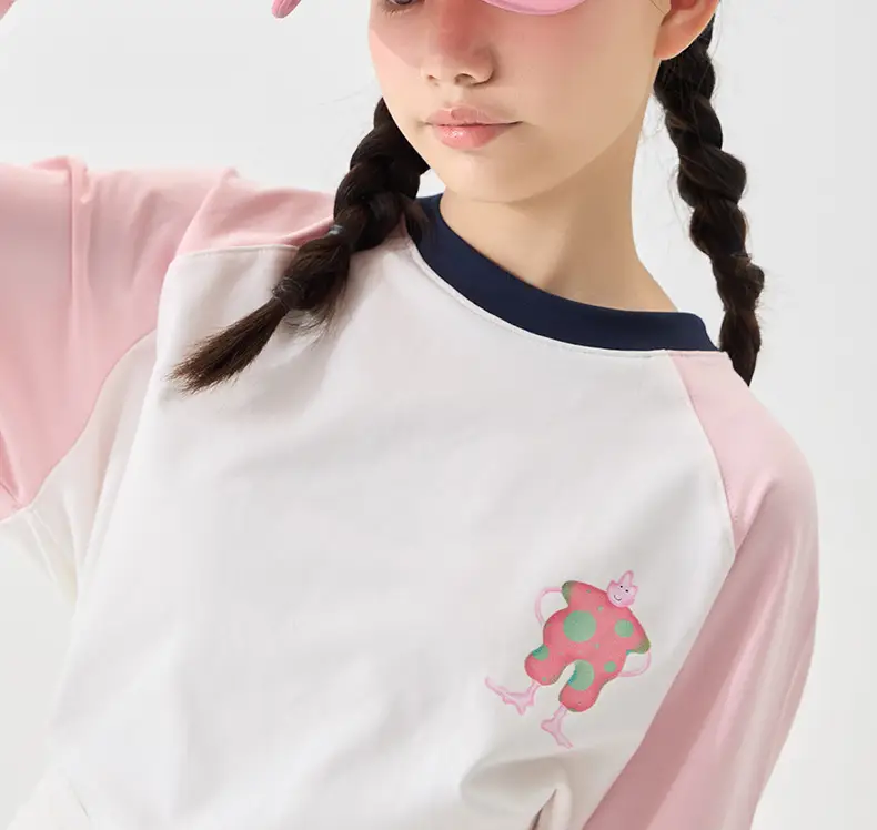 Pink Cotton Peaked Cap for Girls Spring Summer — feature 16