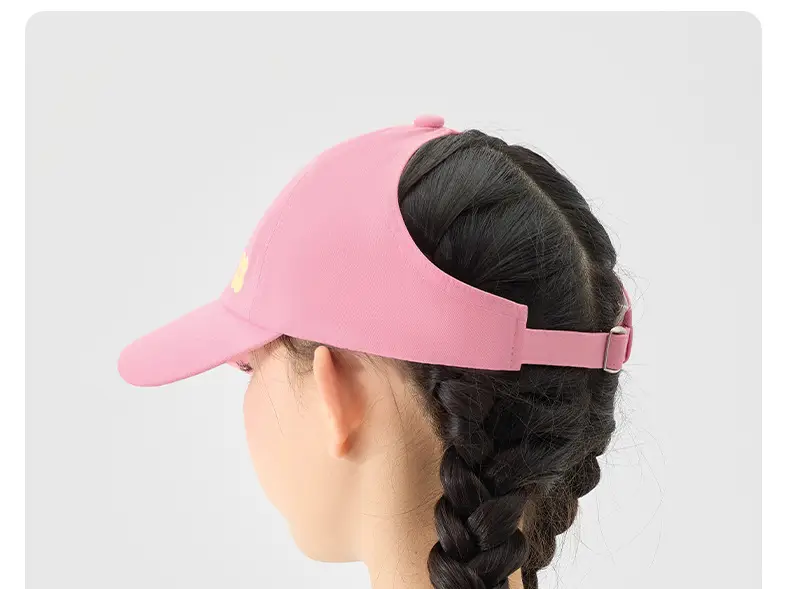 Pink Cotton Peaked Cap for Girls Spring Summer — feature 26