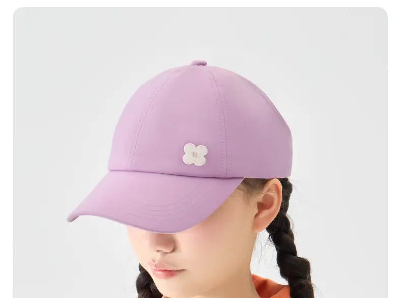 Pink Cotton Peaked Cap for Girls Spring Summer — feature 32