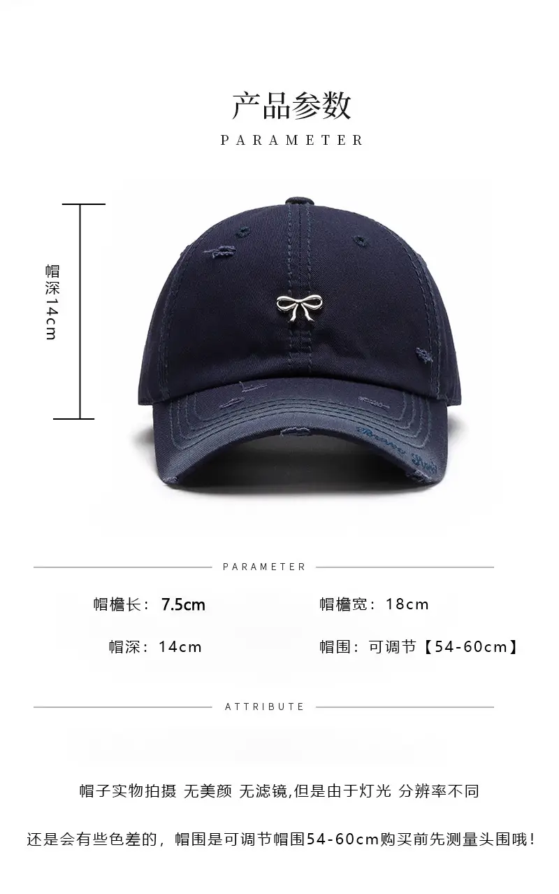 Women Bow Embroidered Baseball Cap Beige — feature 6